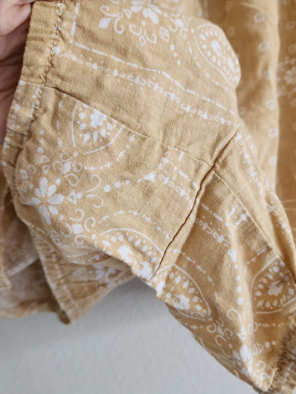 Madewell Linen Blend Bandana Print Pull-On Shorts Size Large - Picture 2 of 11